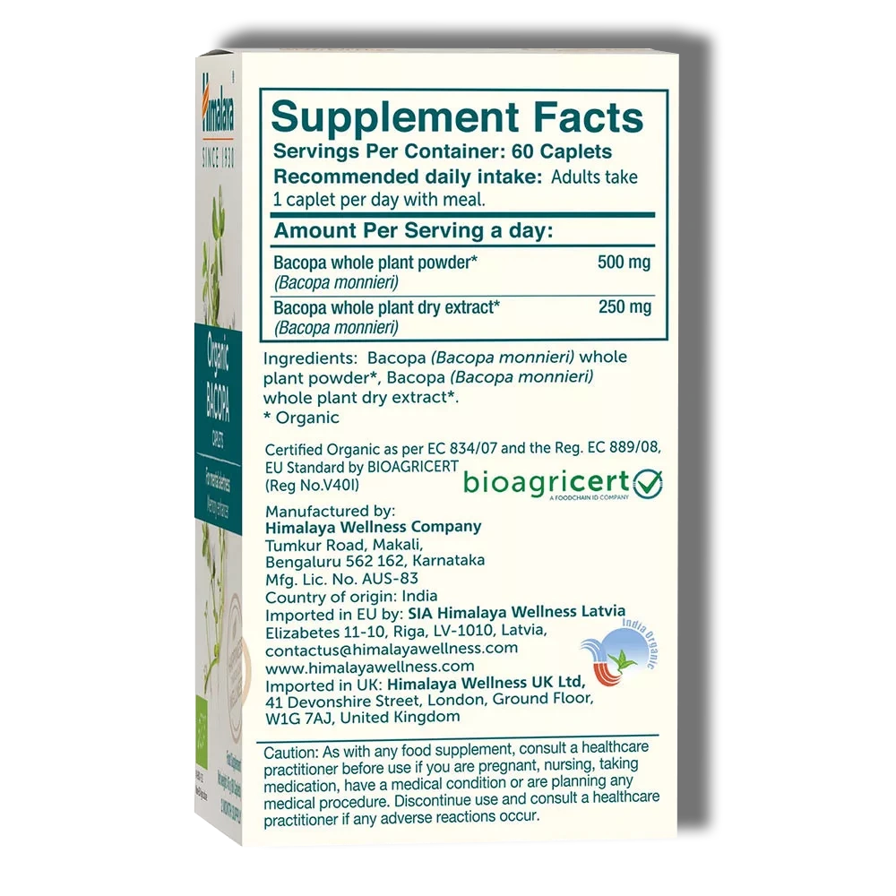 Himalaya | Organic Bacopa (60 Capsules)